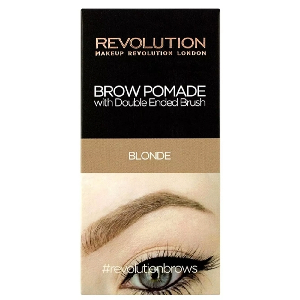 Revolution Blonde Eyebrow Pomade with Double Ended Brush New in box